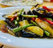 Stir-fried Green Beans with Eggplant