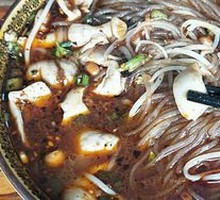 Large Portion of Pig Intestine Noodles