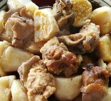 Braised Pork Ribs with Small Taro