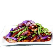 Minced Pork with Eggplant and Green Beans
