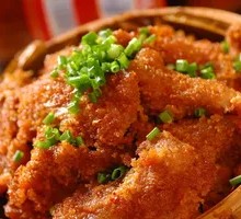 Green Bean Steamed Pork with Rice Flour