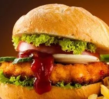 Korean Sweet Chicken Burger