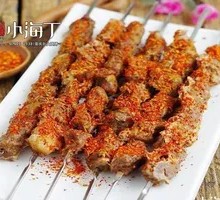 Grilled Lamb Skewers on Red Willow Branches