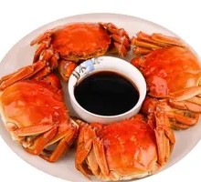 Steamed Fresh Crab