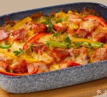 Garlic Chicken Cheese Baked Rice