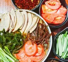 Pickled Chili Pork Liver Rice Noodles