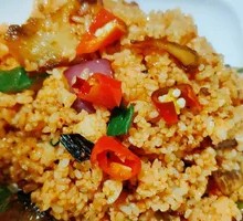 Stir-fried Pork with Fried Rice