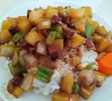 Beef and Potato Rice Bowl