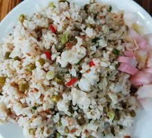 Stir-fried Rice with Bean Curd and Minced Meat