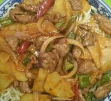 Fried Pork with Potato Noodles