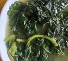 Rice Soup with Winter Greens