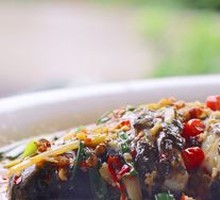 Scallion and Young Ginger Steamed Crucian Carp