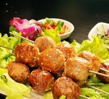 Pork Meatball Skewers