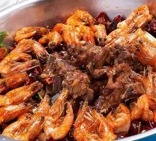 Spicy Stir-Fried Spare Ribs and Shrimp