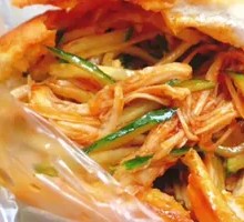 Chicken丝 in Flatbread