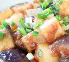 Stir-Fried Potato with Eggplant Puree