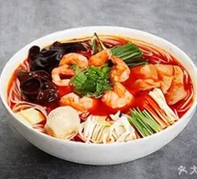 Spicy Hot Pot Shrimp Dumpling Rice Noodles