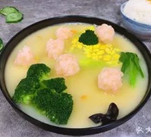 Bone Soup Shrimp Dumpling Rice Soup