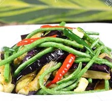 Eggplant and Green Bean Stir-fry