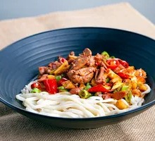 Pickled Chili Chicken Offal Dry Noodles