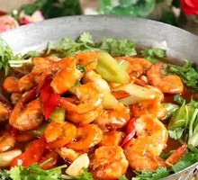 Dry Pot Prawns