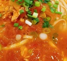 Tomato Egg Noodle Soup