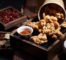 Crispy Fried Pork Skewers
