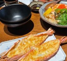 Bouncy Red Crab Roe Roasted Large Shrimp