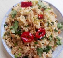 Pickled Chili Chicken Offal Fried Rice