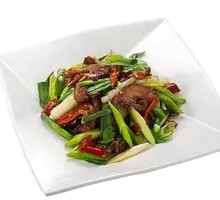 Stir-fried Pork with Garlic Shoots