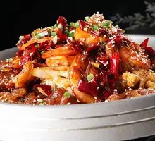 Spicy Pot Pork Trotter and Shrimp