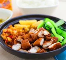 Braised Pork Intestine Rice