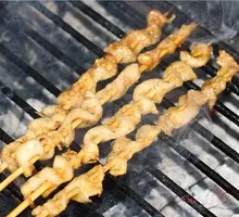 Grilled Chicken Skin Skewers