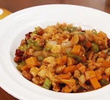 辣子鸡丁盖浇面