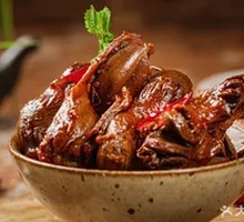 Duck Gizzard with Rice Noodles