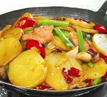 Spicy Potatoes in Dry Pot