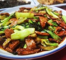 Spinach and Pork Liver Stir-fry