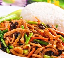 Fish-Flavored Shredded Pork Rice Bowl