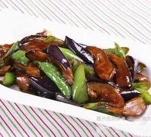 Stir-Fried Eggplant with Green Peppers