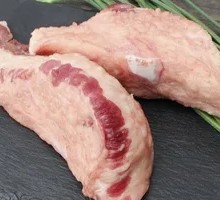 Freshly Sliced Pork Belly Fat