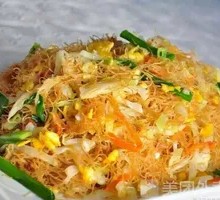 Sausage Fried Rice Noodles