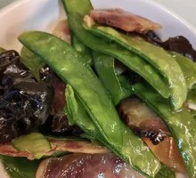 Cured Pork with Snow Peas