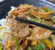 Stir-fried Pork Liver with Rice