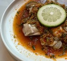 Marinated Live Oysters