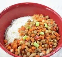 Carrot and Pork Rice Bowl