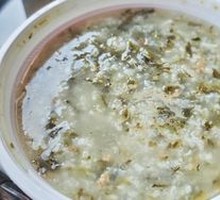 Salted Vegetable and Pork Porridge