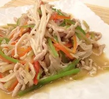 Stir-fried Enoki Mushrooms
