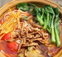 Fried Tofu and Pork Noodles