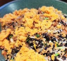 Seafood Black and White Fried Rice