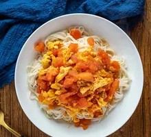 Tomato and Egg Cold Noodles